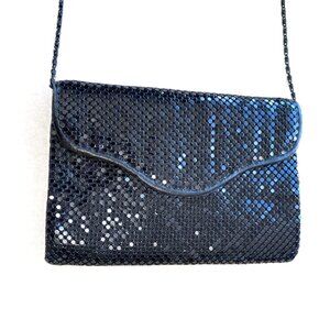 Black Mesh Evening Clutch / Shoulder Bag